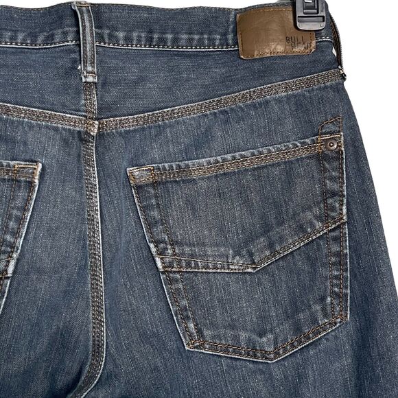 Bullhead Mens SZ 32x32 Fairfax Jeans Straight 5-Pocket Button-Fly Medium Wash - Picture 6 of 9